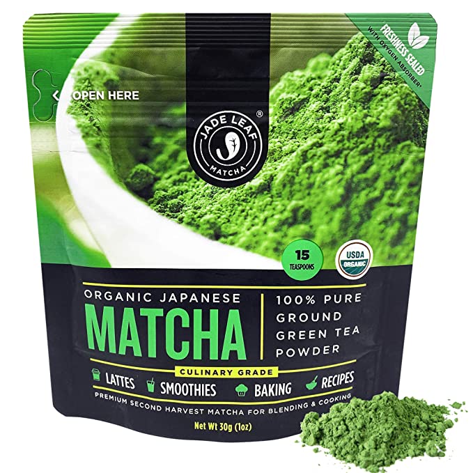 A pouch of matcha